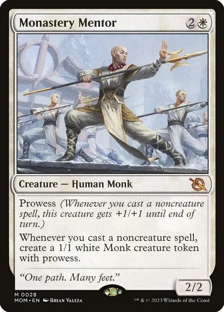 Monastery Mentor, Magic card MOM 28 — March of the Machine set