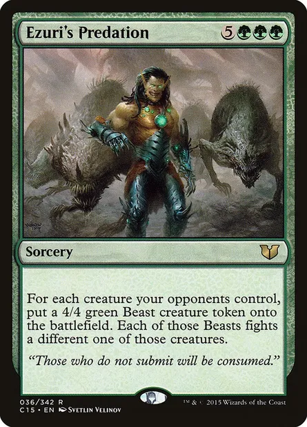Ezuri's Predation, Magic card C15 36 — Commander 2015 set