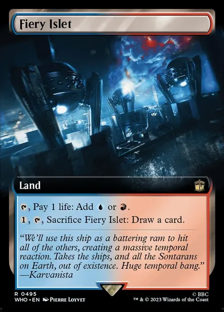 Fiery Islet, Magic card WHO 495 — Doctor Who set