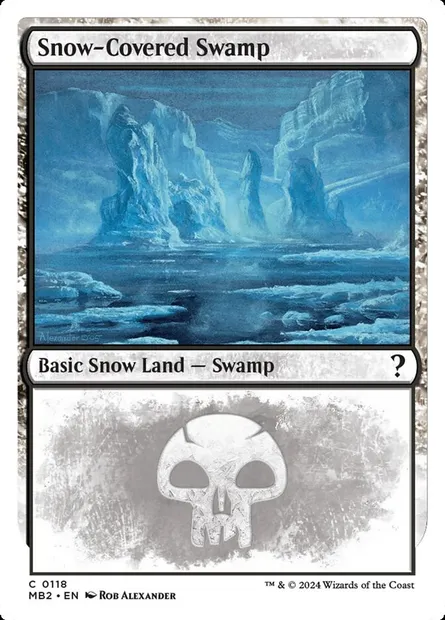 Marais enneigé, carte Magic MB2 118 — extension Mystery Booster 2