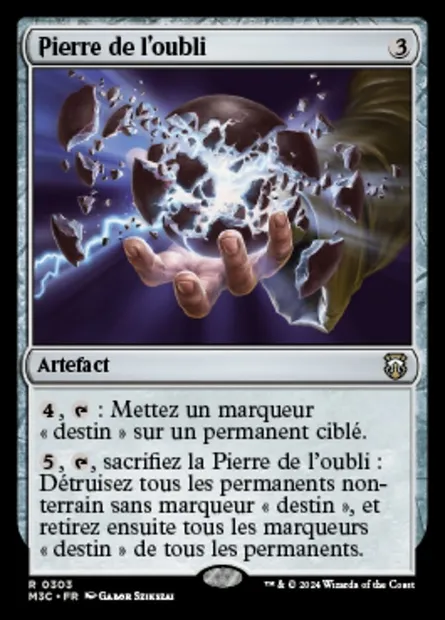 Pierre de l'oubli, carte Magic M3C 303 — extension Modern Horizons 3 Commander