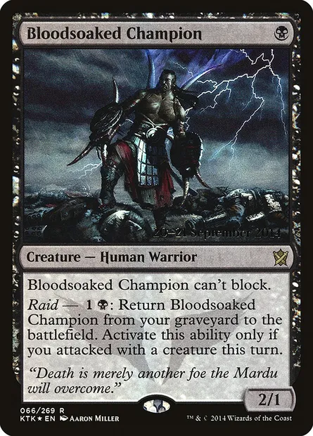 Champion sanguinolent, carte Magic PKTK 66s — extension Khans of Tarkir Promos