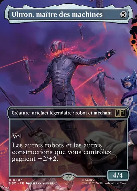 Ultron, maître des machines, carte Magic MSC 507 — extension Marvel Super Heroes Commander
