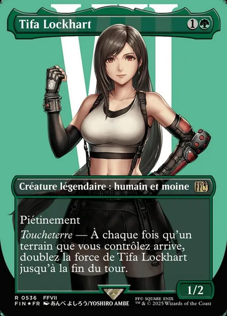 Tifa Lockhart, carte Magic FIN 536 — extension Final Fantasy