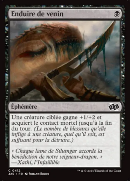 Enduire de venin, carte Magic J25 412 — extension Foundations Jumpstart
