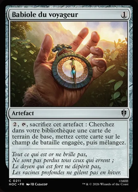 Babiole du voyageur, carte Magic HOC 211 — extension The Hobbit Eternal