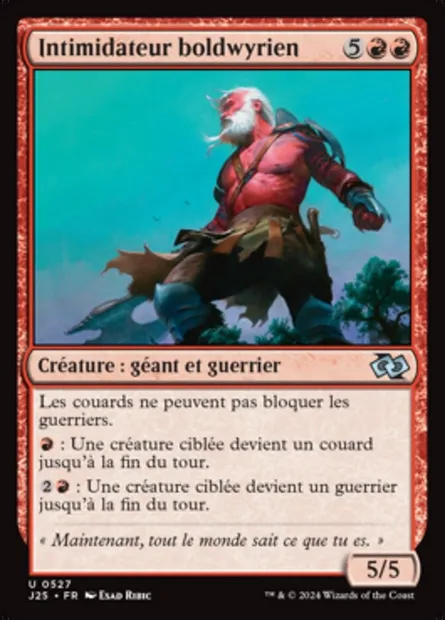 Intimidateur boldwyrien, carte Magic J25 527 — extension Foundations Jumpstart