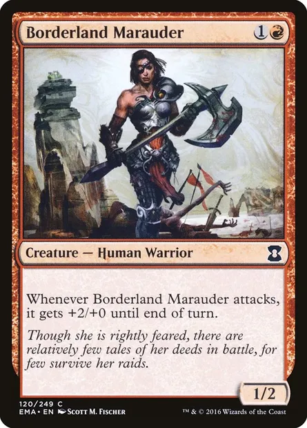 Borderland Marauder, Magic card EMA 120 — Eternal Masters set