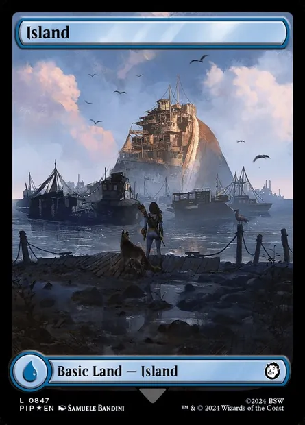 Île, carte Magic PIP 847 — extension Fallout