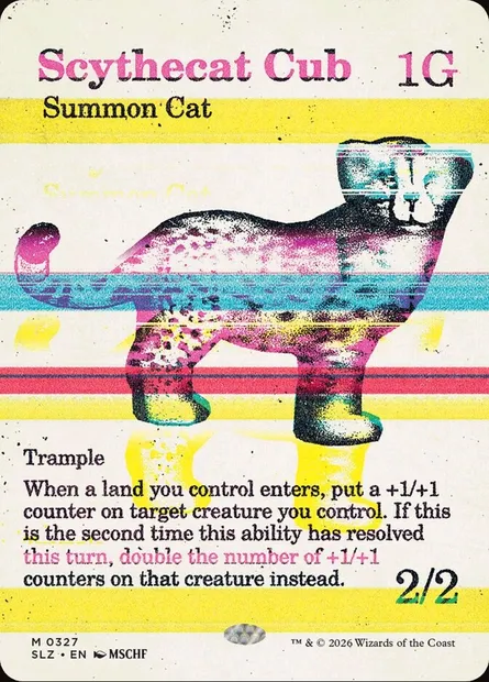 Scythecat Cub, Magic card SLZ 327 — The Zeta Set set
