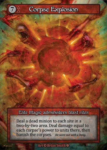 Corpse Explosion, carte Sorcery GOT 228 — extension Gothic