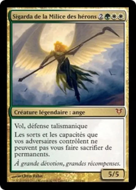 Sigarda de la Milice des hérons, carte Magic AVR 210 — extension Avacyn ressuscitée