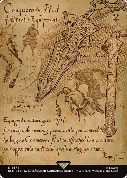 Conqueror's Flail, Magic card SLD 1571 — Secret Lair Drop set