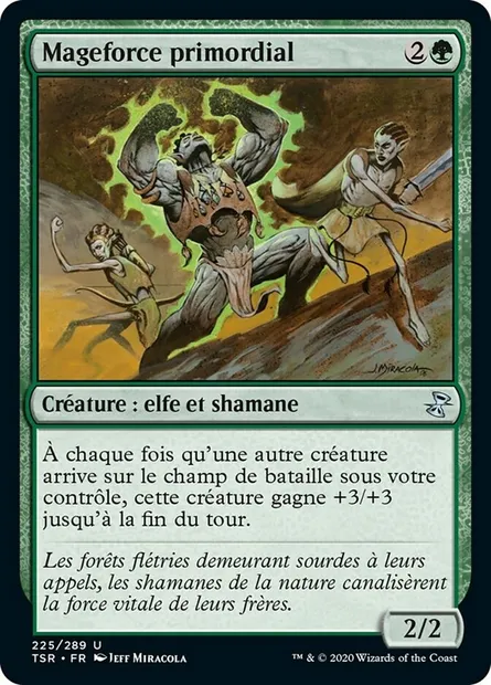 Mageforce primordial, carte Magic TSR 225 — extension Spirale Temporelle Remastered