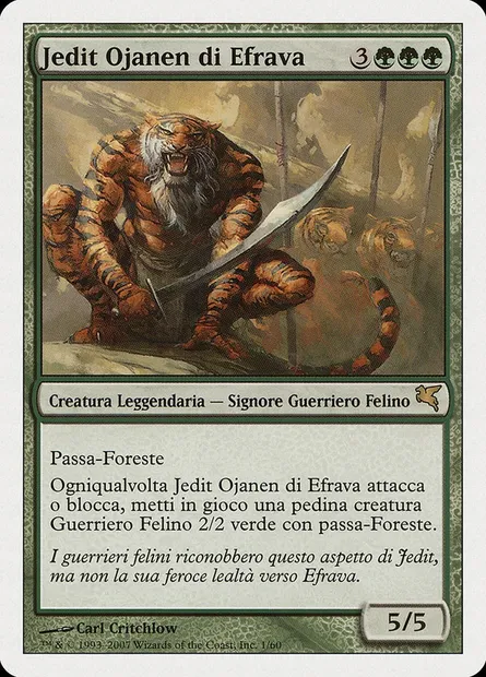 Jedit Ojanen d'Efrava, carte Magic PSAL L1 — extension Salvat 2005