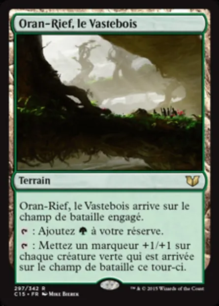 Oran-Rief, le Vastebois, carte Magic C15 297 — extension Commander 2015