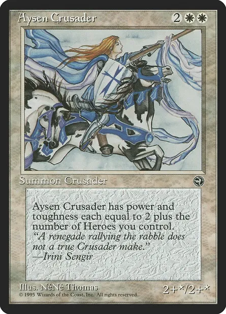 Aysen Crusader, Magic card HML 4 — Homelands set