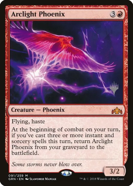 Phénix d'arc, carte Magic PGRN 91p — extension Guilds of Ravnica Promos