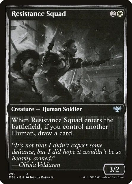 Resistance Squad, Magic card DBL 299 — Innistrad: Double Feature set