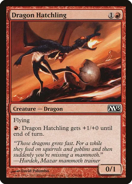 Dragon Hatchling, Magic card M13 128 — Magic 2013 set