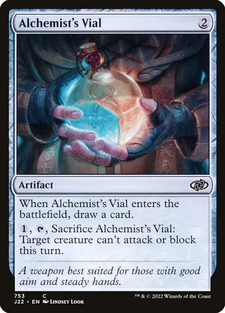 Alchemist's Vial, Magic card J22 753 — Jumpstart 2022 set