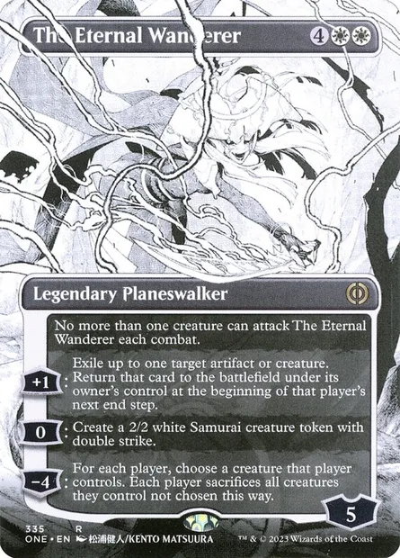 The Eternal Wanderer, Magic card ONE 335 — Phyrexia: All Will Be One set