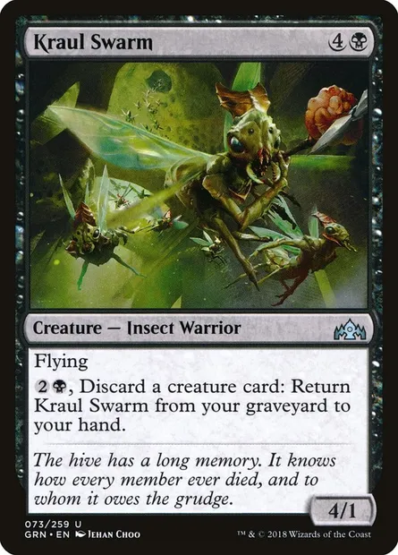 Kraul Swarm, Magic card GRN 73 — Guilds of Ravnica set