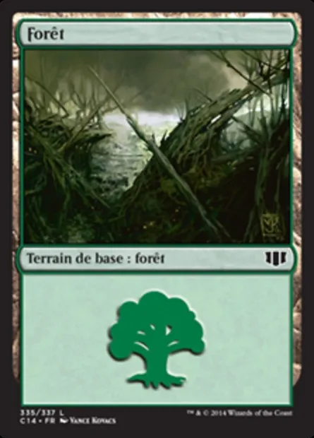 Forêt, carte Magic C14 335 — extension Commander 2014