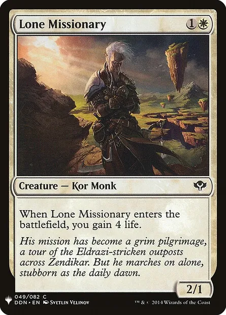 Lone Missionary, Magic card PLST DDN-49 — The List set