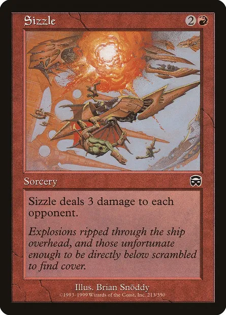 Sizzle, Magic card MMQ 213 — Mercadian Masques set