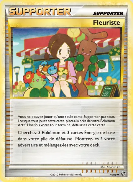Fleuriste, carte Pokémon UD 74 — extension Indomptable
