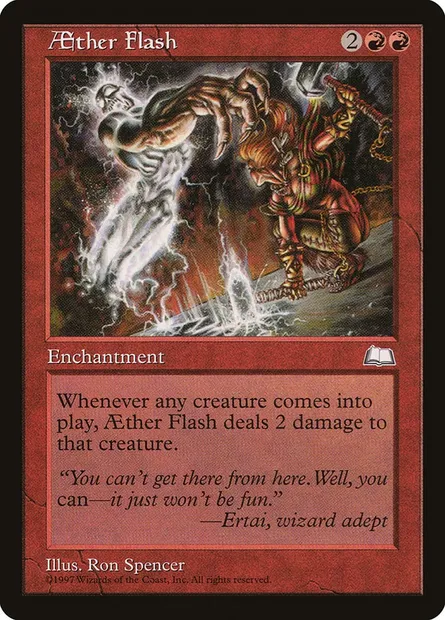 Flash d'Aether, carte Magic WTH 88 — extension Aquilon