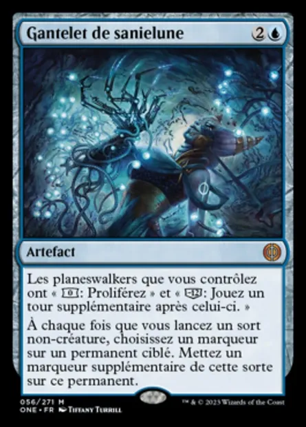 Gantelet de sanielune, carte Magic ONE 56 — extension Tous Phyrexians