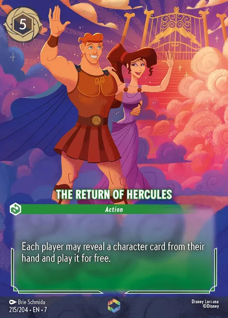 The Return of Hercules, Disney Lorcana card CH7-215 — Archazia's Island set