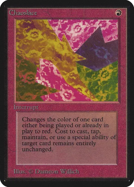 Chaoslace, Magic card LEA 139 — Limited Edition Alpha set