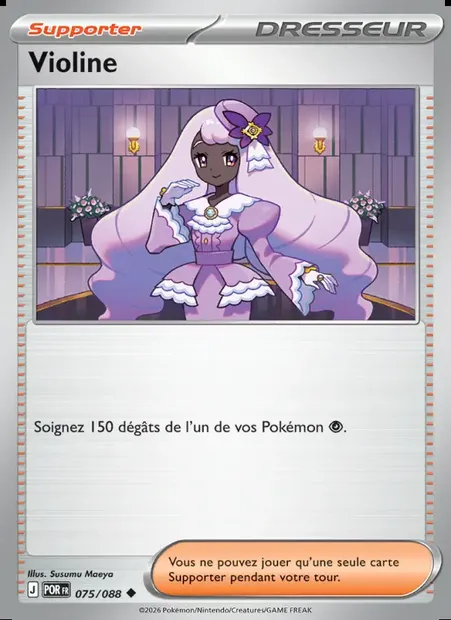Violine, carte Pokémon POR 075 — extension Équilibre Parfait