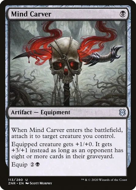 Mind Carver, Magic card ZNR 113 — Zendikar Rising set