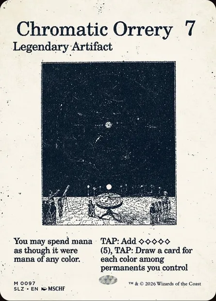 Chromatic Orrery, Magic card SLZ 97 — The Zeta Set set