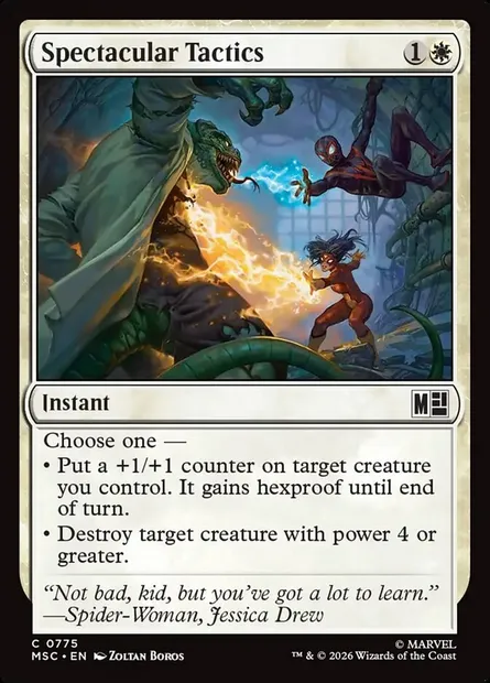 Spectacular Tactics, Magic card MSC 775 — Marvel Super Heroes Commander set