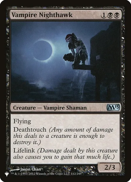 Vampire Nighthawk, Magic card PLST M13-112 — The List set