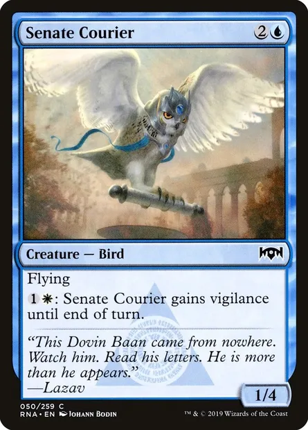 Senate Courier, Magic card RNA 50 — Ravnica Allegiance set