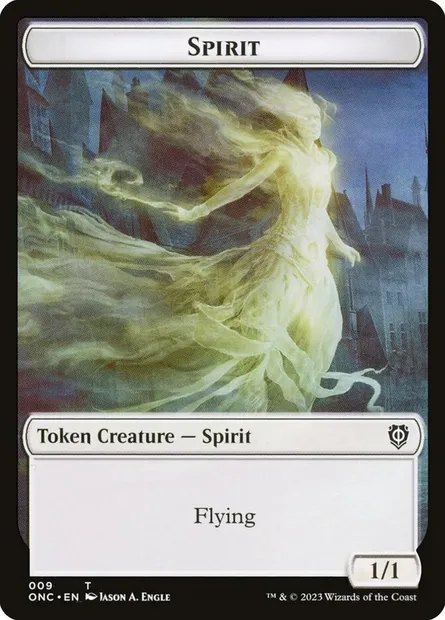 Spirit, carte Magic TONC 9 — extension Phyrexia: All Will Be One Commander Tokens