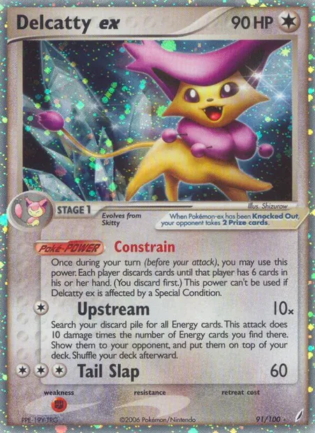 Delcatty ex, Pokémon card CG 91 — Crystal Guardians set