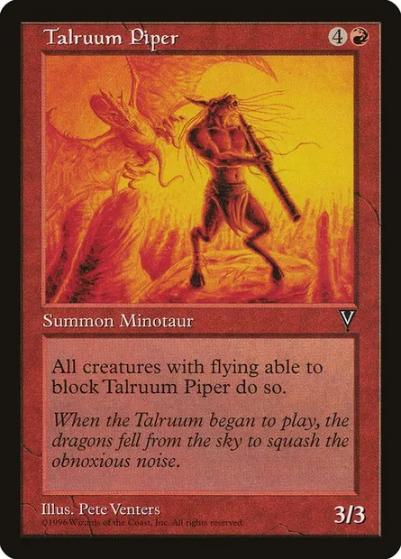 Talruum Piper, Magic card VIS 98 — Visions set