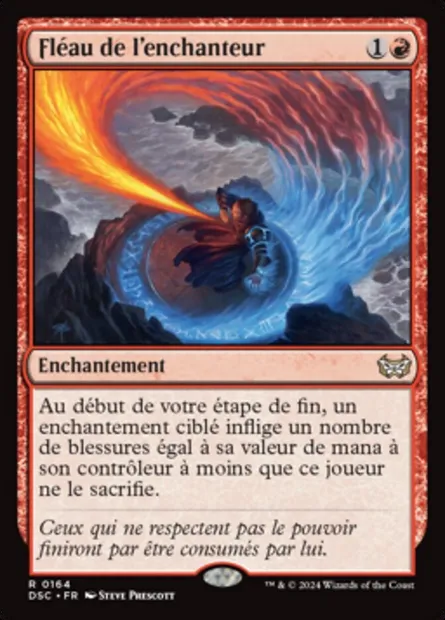 Fléau de l'enchanteur, carte Magic DSC 164 — extension Duskmourn: House of Horror Commander