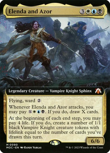 Elenda and Azor, Magic card MOC 90 — March of the Machine Commander set