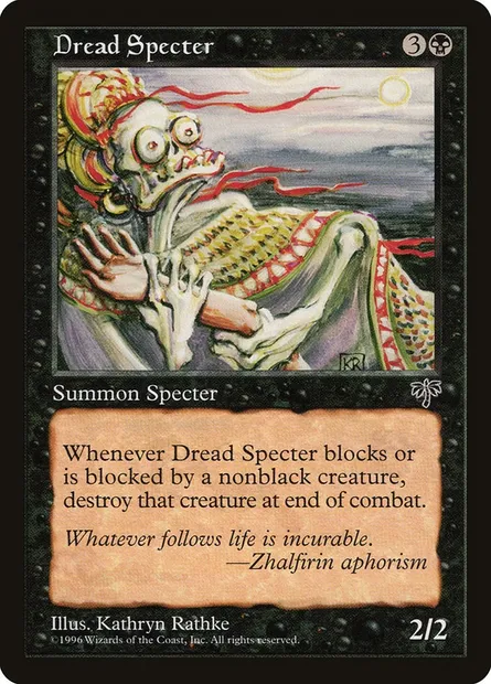 Spectre effroyable, carte Magic MIR 119 — extension Mirage