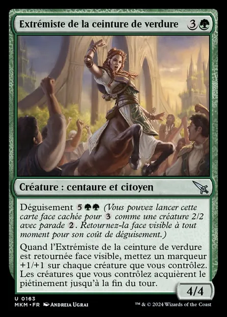 Extrémiste de la ceinture de verdure, carte Magic MKM 163 — extension Murders at Karlov Manor