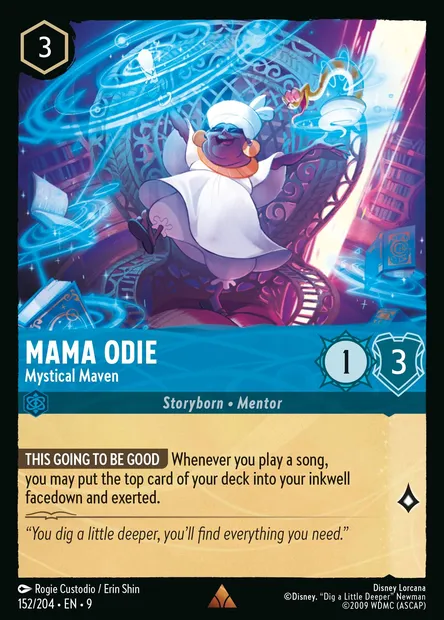 Mama Odie - Mystical Maven, Disney Lorcana card CH9-152 — Fabled set