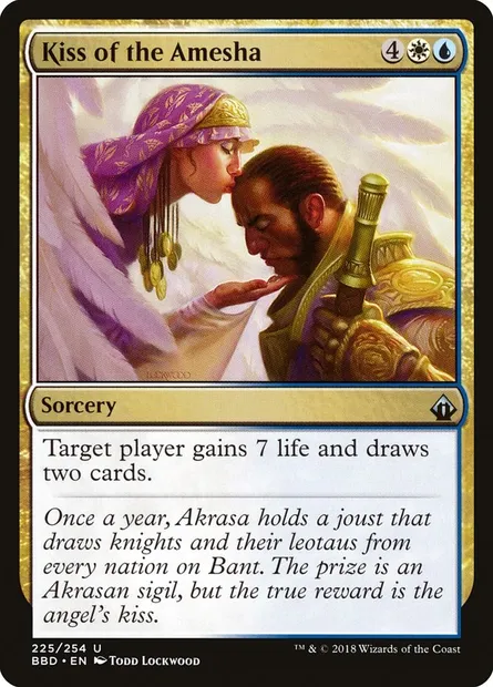 Baiser de l'Amesha, carte Magic BBD 225 — extension Battlebond